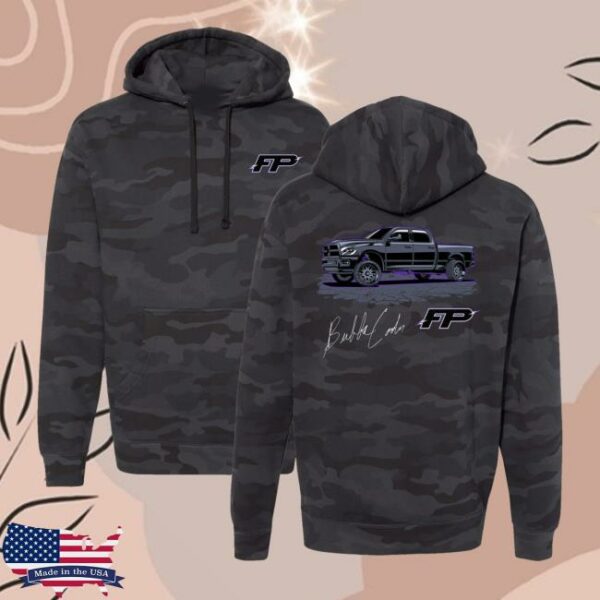 kenny Fitzgerald Performance Merch Shop Store Bubbas Truck Black Camo Hoodie