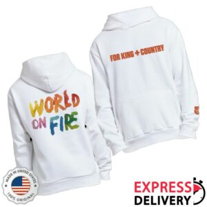 kenny For King And Country Merch World On Fire Hoodie0