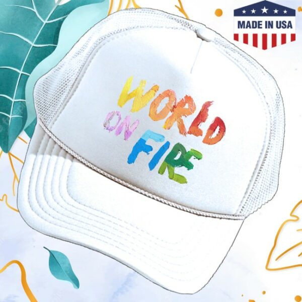 kenny For King And Country Merch World On Fire Trucker Hat0