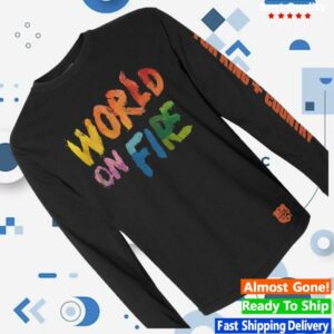 kenny Forking And Country Merch Shop Store World On Fire Long Sleeve Shirts