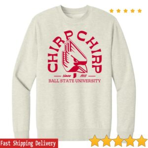 kenny Gameday Spirit Fanstore Merch Ball State Sweatshirt Mens Red Tan Chirp Chirp