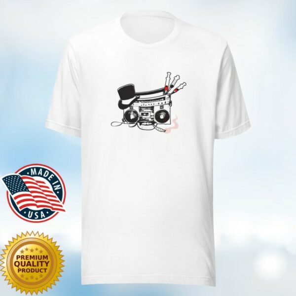 kenny Gas Digital Merch High Society Radio Logo Tee White