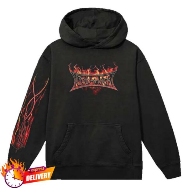 kenny Godsmack Merch Shop Store Flame Logo Hoodie