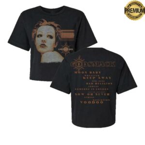 kenny Godsmack Merch Store Album Tracklisting Womens Crop Shirt
