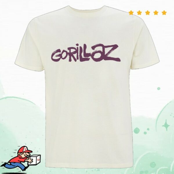 kenny Gorillaz Store Merch Graffiti Logo Shirt Natural