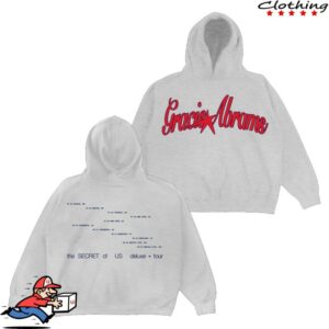 kenny Gracie Abrams Merch Secret Tour Heather Grey Star Hoodie1 kenny Gracie Abrams Merch Secret Tour Heather Grey Star Hoodie1