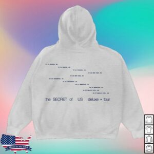 kenny Gracie Abrams Merch Store Secret Tour Heather Grey Star Hoodie