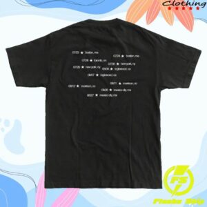 kenny Gracie Abrams Merch Tsou Deluxe Tour Black Dateback Shirt