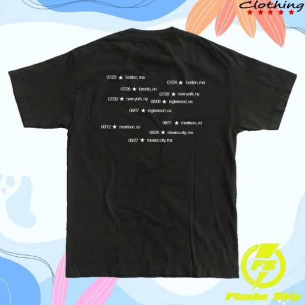 kenny Gracie Abrams Merch Tsou Deluxe Tour Black Dateback Shirt