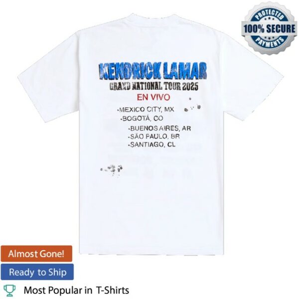 kenny Grand National Tour Merch Store Kendrick Lamar Gloria Tire Service Latam Shirt