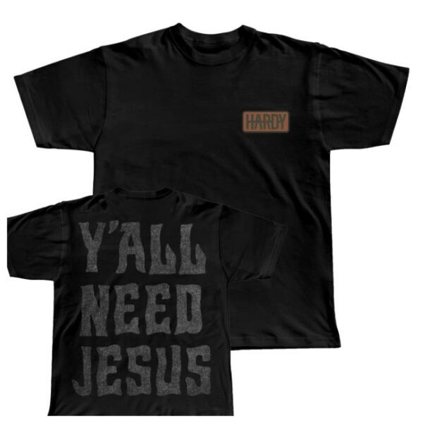 kenny Hardy Official Store Merch Yall Need Jesus Woven Patch Shirt