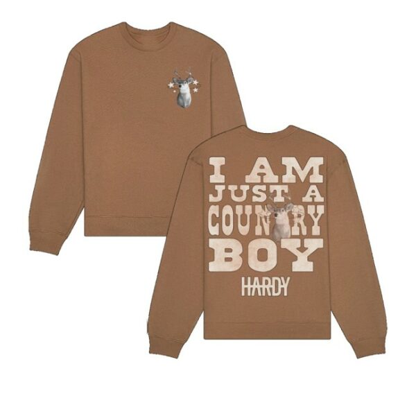 kenny Hardy Store Merch I Am Just A Country Boy Sweatshirtss