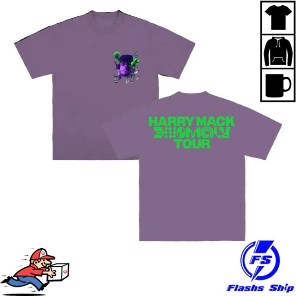 kenny Harry Mack Merch Store Anomaly Tour 2025 Purple Short Sleeve Shirtss