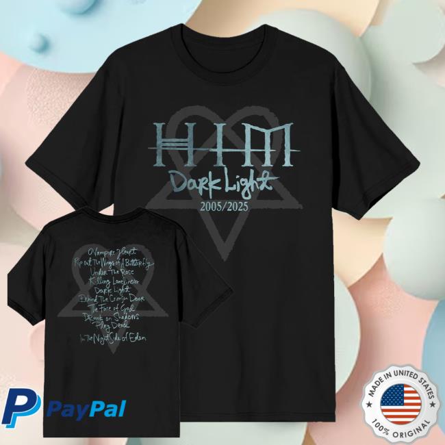 kenny Heartagram Merch Shop Dark Light Tracklist Shirt