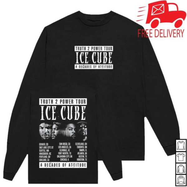 kenny Ice Cube Merch Shop Store Truth 2 Power Tour Long Sleeve Shirtw