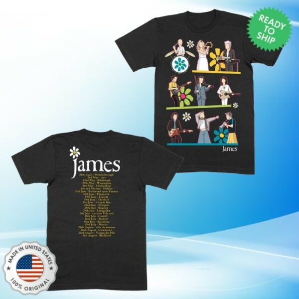 kenny James Store Merch James Cartoon Tour Shirt0