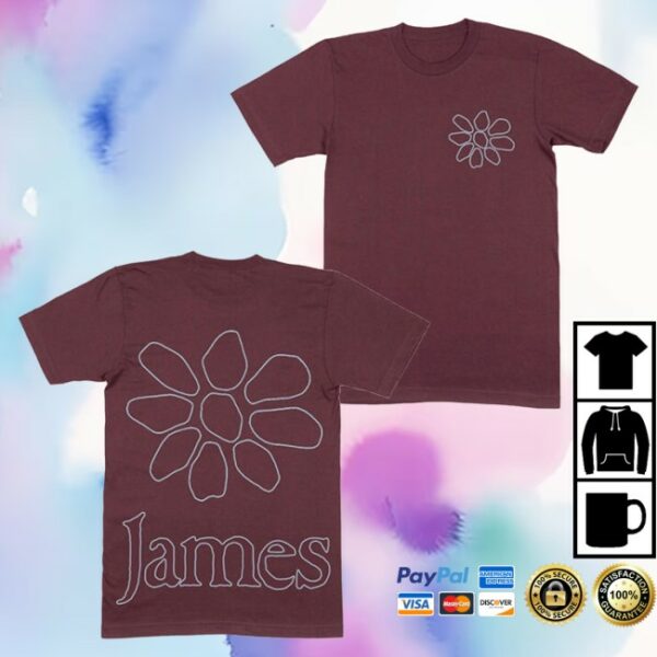 kenny James Store Merch James Daisy Outline Maroon Shirt0