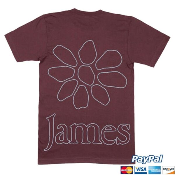 kenny James Store Merch James Daisy Outline Maroon Shirt1