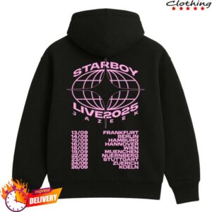 kenny Jazeek Merch Store Starboy Tour Hoodie Schwarz Pinks kenny Jazeek Merch Store Starboy Tour Hoodie Schwarz Pinks