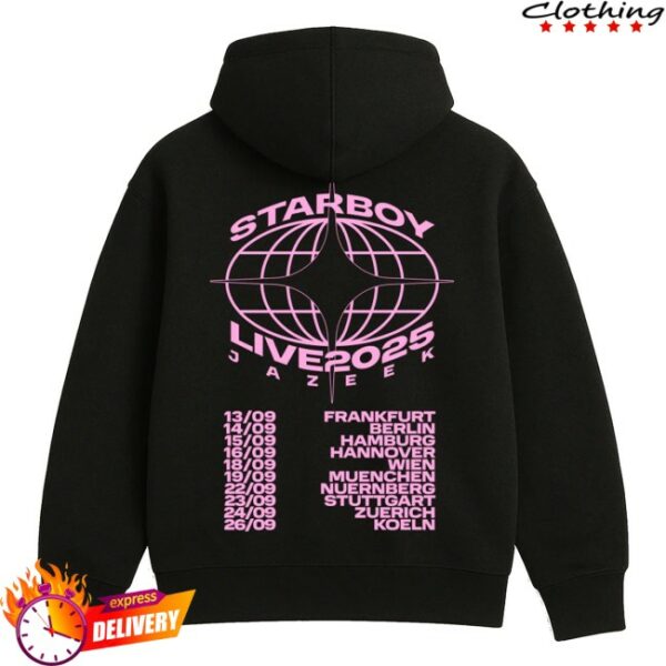 kenny Jazeek Merch Store Starboy Tour Hoodie Schwarz Pinks