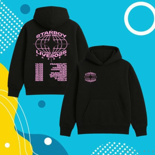 kenny Jazeek Merch Store Starboy Tour Hoodie Schwarz Pinkss