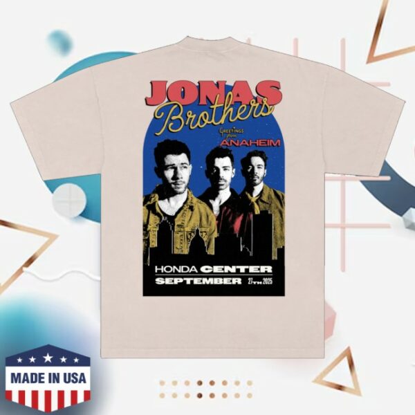 kenny Jonas Brothers Merch Greetings From Your Hometown Anaheim Ca Tee1