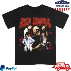 kenny Jonas Brothers Merch Red Dress Tee