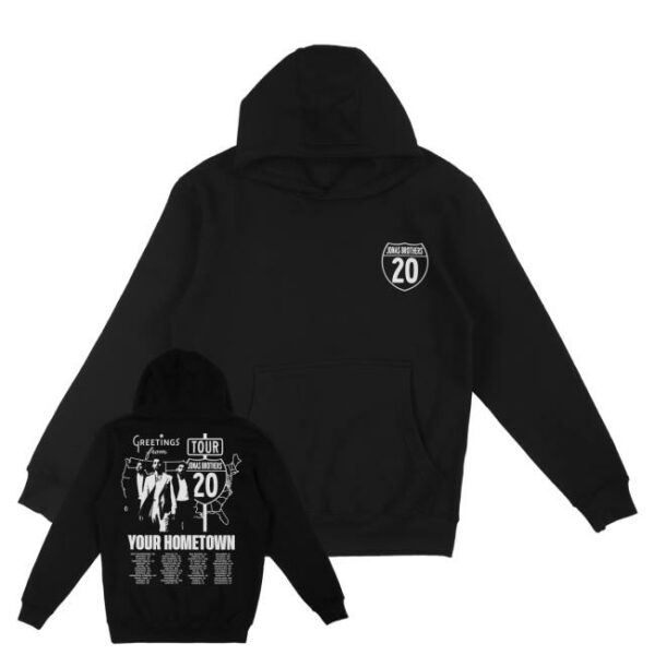 kenny Jonas Brothers Merch Shop Store Greetings From Your Hometown Tour Hoodie