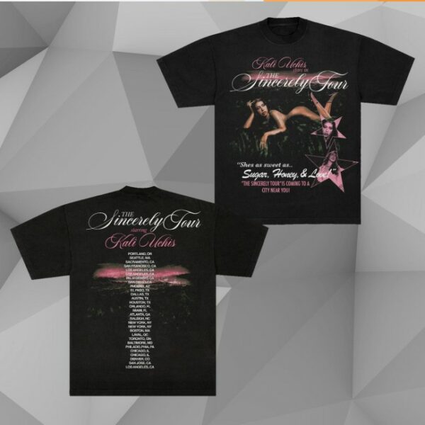 kenny Kali Uchis Merch Sincerely Tour Black Poster Tee0