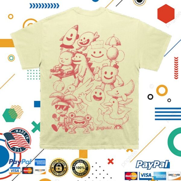 kenny Kaskade Merch Store Sunsoaked Character Sketch Tee