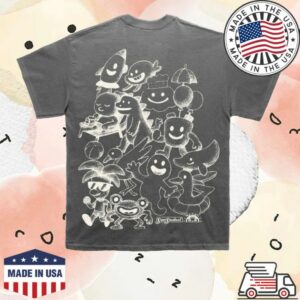 kenny Kaskade Merch Store Sunsoaked Character Sketch Tee Greys kenny Kaskade Merch Store Sunsoaked Character Sketch Tee Greys