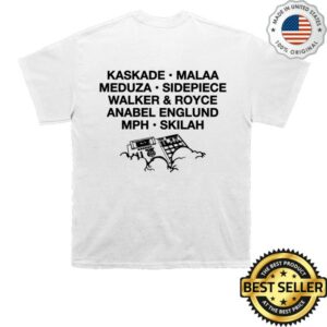 kenny Kaskade Merch Store Sunsoaked Line Up Tee
