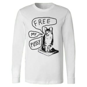 kenny Kate Nash Merch Free My Pussy Long Sleeve Tee