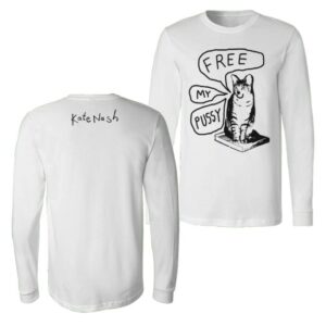 kenny Kate Nash Merch Free My Pussy Long Sleeve Tee1