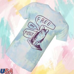 kenny Kate Nash Merch Free My Pussy Tie Dye Tee1