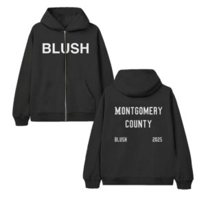 kenny Kevin Abstract Merch Store Blush Montgomery County Zip Hoodiess