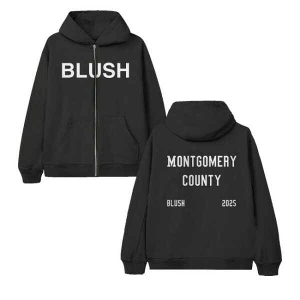kenny Kevin Abstract Merch Store Blush Montgomery County Zip Hoodiess