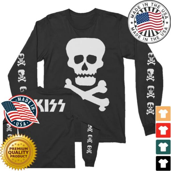 kenny Kiss Online Official Merch Shop Store Kiss Skull Long Sleeve Shirts
