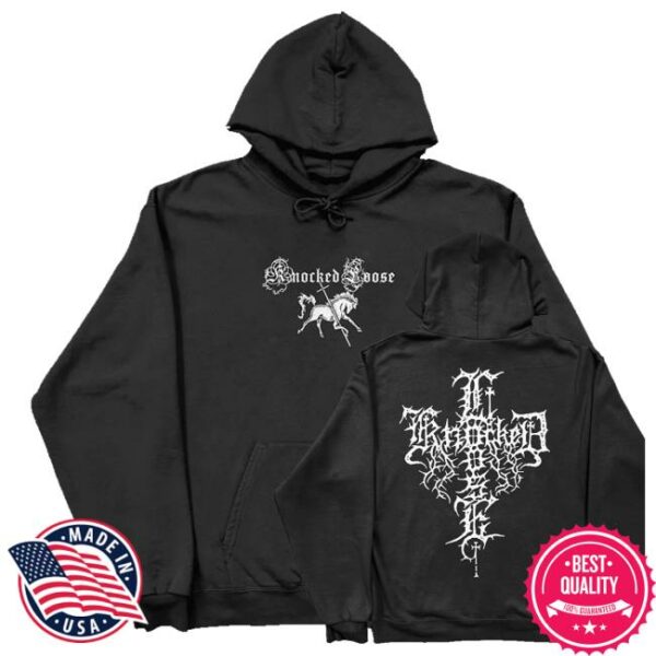 kenny Knocked Loose Merch Shop Store Knocked Loose Horse Cross Hoodie