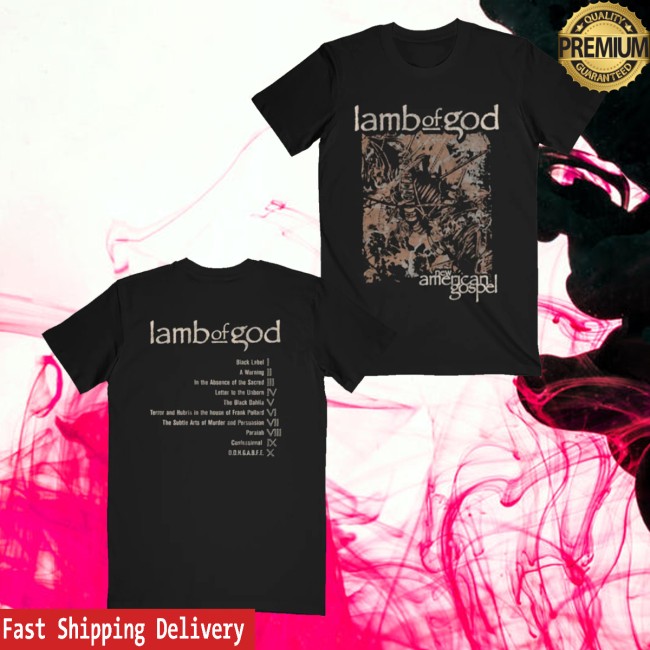kenny Lamb Of God Store Merch New American Gospel Vintage Tracklist Tee1 kenny Lamb Of God Store Merch New American Gospel Vintage Tracklist Tee1