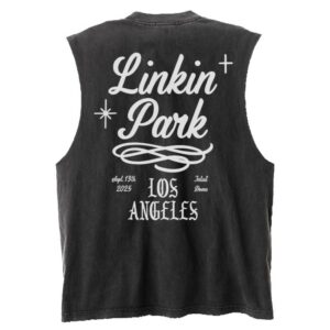 kenny Linkin Park Store Merch Lp La Sleeveless Vintage Black Tee kenny Linkin Park Store Merch Lp La Sleeveless Vintage Black Tee