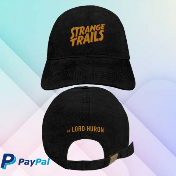kenny Lord Huron Merch Strange Trails Logo Dad Hat Black1
