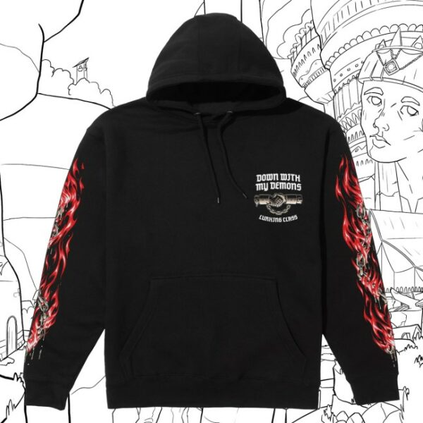 kenny Lurking Class Merch Demons X Stikker Hoodie Black0