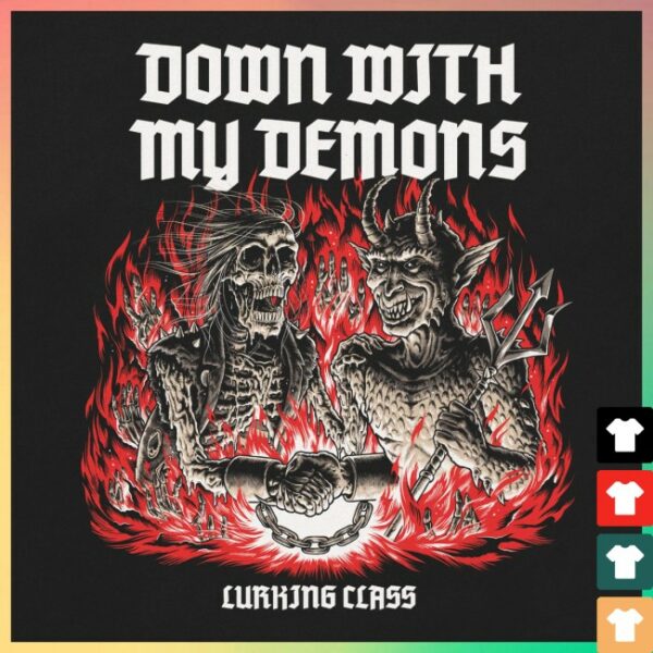 kenny Lurking Class Merch Demons X Stikker Hoodie Black1