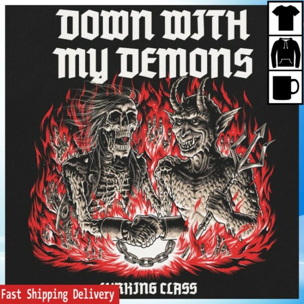 kenny Lurking Class Merch Demons X Stikker Tee Black1