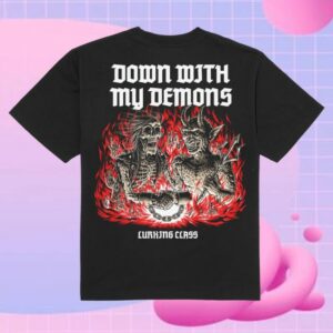 kenny Lurking Class Merch Demons X Stikker Tee Black2