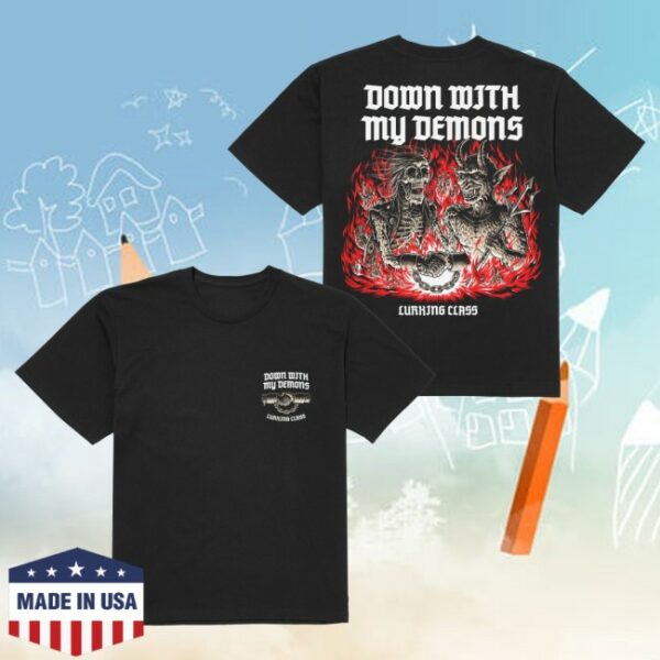 kenny Lurking Class Merch Demons X Stikker Tee Black3