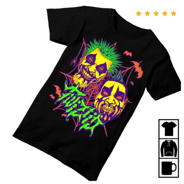 kenny Majik Ninja Entertainment Merch Store Twiztid Glowing Halloween Faces Shirt