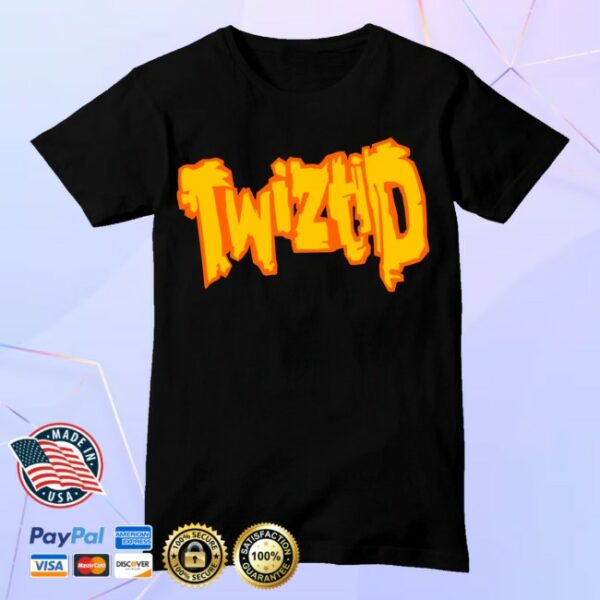 kenny Majik Ninja Entertainment Merch Store Twiztid Yellow Orange Freek Show Era Logo Shirt