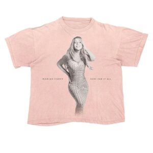 kenny Mariah Carey Merch Mariah Carey Unisex Adult Official Merch Here For It All I Dont Care Pink Shirt0